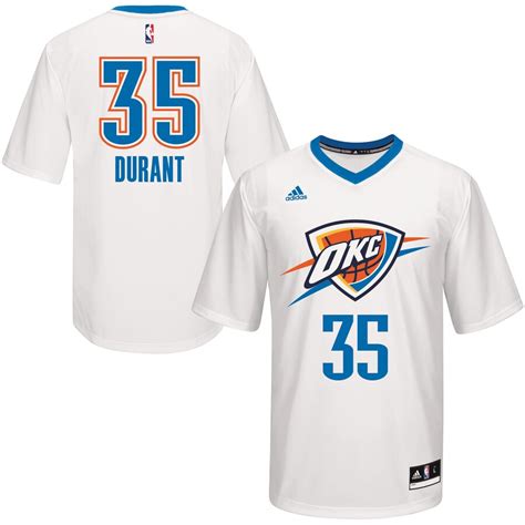 adidas Kevin Durant White Oklahoma City Thunder Pride Replica 